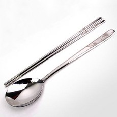 테이블아트 국산 수저세트, 화이트로즈, 숟가락(2P) + 젓가락(2P), 1세트