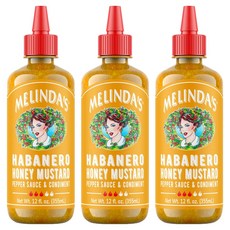 Melinda's 梅琳達 哈瓦那辣椒蜂蜜芥末醬, 335ml, 3個