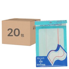 華麗牌 保護膜標籤 紅框 43 x 140mm, 20包, 1盒