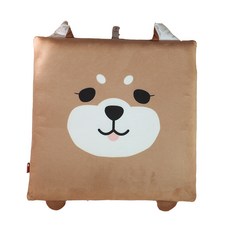 스누지 프린팅 메모리폼 사각 패브릭 매쉬 방석