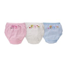 KU.KU Duckbill 酷咕鴨 女童三角內褲 Set 3入, 3-5歲, 亮亮森林