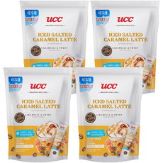 ucc 冷泡鹽味焦糖風味拿鐵, 16g, 8包, 4袋