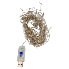 200頭LED鞭炮銅線燈 3m 6歲以上, 暖白色, 1條