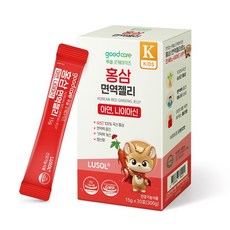 LUSOL 紅蔘果凍條 20入, 300g, 1盒