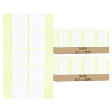 DADA 高黏度方形雙面膠帶，40x40mm, 厚度1mm，30入, 透明, 60個