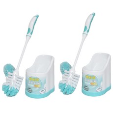 多麼潔 雙刷頭潔廁刷組, 藍色 + 白色, 2組