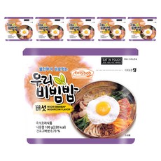 이지밥 우리비빔밥 버섯, 100g, 6개
