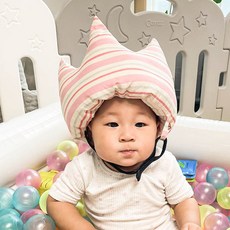 URBAN CAR 幼兒皇冠型護頭帽, 1個, 粉色