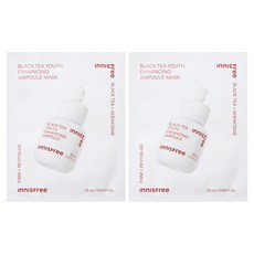 INNISFREE 紅茶極效修護安瓶面膜, 28ml, 1入, 2片