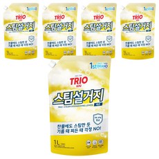 Trio 蒸氣洗碗 檸檬廚房洗潔精, 5個, 1L