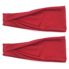 PEONIST 瑜珈 跑步 運動髮帶, 紅色, 2個