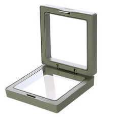 PE薄膜收納盒, 7x7x2cm; 9x9x2cm, 塑料材質, 綠色, 1組