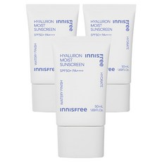 이니스프리 히알루론 수분 선크림 SPF50+ PA++++, 50ml, 3개