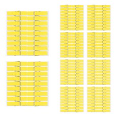 Uniart 1000 木夾 中 (3.5cm) 18入, 黃色, 10入