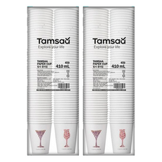 Tamsaa 印花紙杯套裝，多種尺寸, 100個, 2組