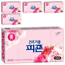 碧珍 烘衣機用原味衣物柔軟精 粉紅玫瑰 正裝, 5個, 120入