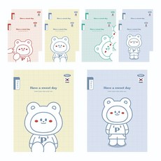 펜피아 800 10칸쓰기 공용 초등노트, 랜덤발송, 10개