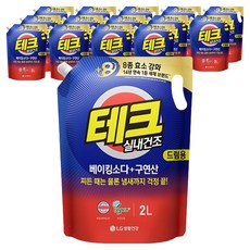 테크 베이킹소다 플러스 구연산 실내건조 드럼용 액상세제 리필, 2L, 15개