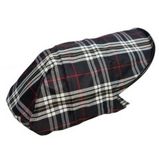 Junying Fang 立體機車手把套, 黑白格, 1雙