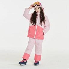 童款方形色塊鋪棉滑雪褲