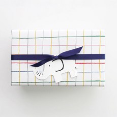 蠟筆格紋包裝紙 44 x 61 cm, 混合顏色, 20個