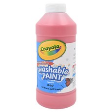 Crayola 繪兒樂 可水洗兒童顏料 紅色, 16oz, 1色