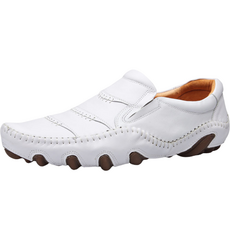 VONIN 남성용 천연소가죽 멀티 라이닝 유니크 드라이빙 슈즈