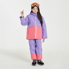 Efrider 兒童方塊滑雪服上下套裝