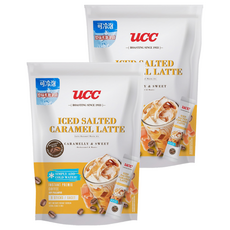 ucc 冷泡鹽味焦糖風味拿鐵, 16g, 8包, 2袋