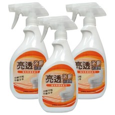 Snow White 白雪 亮透浴廁清潔劑 橘色, 3個, 500ml