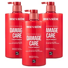 미쟝센 데미지케어 로즈프로틴 데일리 헤어트리트먼트, 1L, 3개