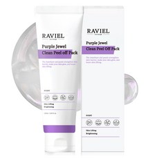 RAVIEL 紫色珠寶去角質撕拉面膜, 1條, 2條