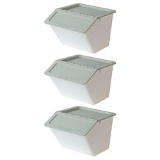 livinbox 樹德 MHB-3741 大嘴鳥 家用整理箱 22L容量, 375 x 410 x 286mm, 淺黛綠, 3個