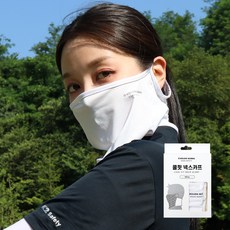 코오롱글로벌 쿨핏 넥스카프, 화이트, 1개