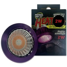 NOMOY PET 爬蟲類 爬行動物 LED UVA 夜燈 2W ND-27, 1個, 紫色
