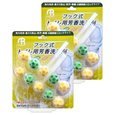 GLOBAL RETAILINGS 懸掛式馬桶清潔球 萊姆檸檬, 100g, 2組