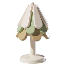 hillo Easy 矽膠杯墊 餐墊 鍋墊 3件組 + 圓形鍋墊收納架組合, 1套, 混合色