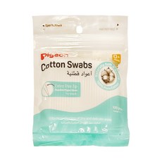 pigeon 貝親 細軸棉棒 補充, 100支, 1包