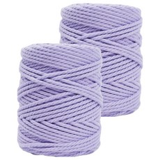 SEVY 編繩棉繩 450g 4mm*100m, 14 紫紅色, 2個