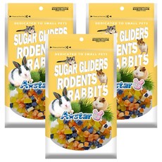 armonto 阿曼特 鼠兔用三色地瓜乾, 豐富膳食纖維，幫助維護腸道健康, 120g, 3包