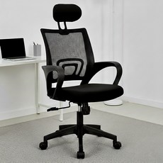 네오체어 메쉬 사무용 게이밍 컴퓨터 의자 CPS-H, 블랙