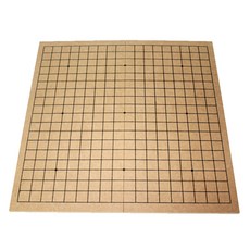 6 BROTHERS BADUK 摺疊式三折圍棋象棋盤, 2人用, 淺棕色