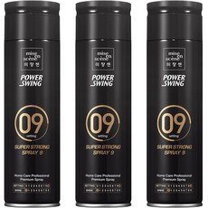 mise en scene 魅尚萱 Power Swing 超強力定型噴霧 9, 3個, 200ml
