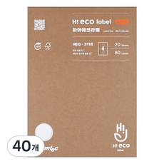 Formtec Hi-Eco 物流管理用標籤紙 HEQ-3118, 4格, 40個