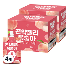참앤들황토농원 데이앤 복숭아 곤약젤리 10p, 1.3L, 4개