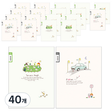 YOUNG ART 小學筆記本通知紙 窄格, 隨機出貨, 40個