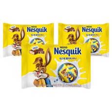 Nestle 雀巢 Nesquik 牛奶巧克力迷你威化餅 18入, 3個, 306g