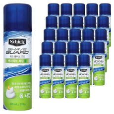 쉬크 쉐이브가드 센서티브 라임 쉐이빙 폼, 220ml, 25개