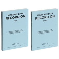 ICONIC 2026 Record On 日記本 無日期週計畫 B6 行事曆 手帳, 2個, 02 CLOUDY BLUE