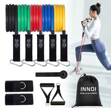 이노이 라텍스 튜빙밴드세트 150LB, 혼합컬러, 1개